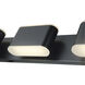 Bianca LED 35 inch Black Bath Vanity Light Wall Light